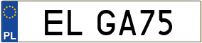Truck License Plate